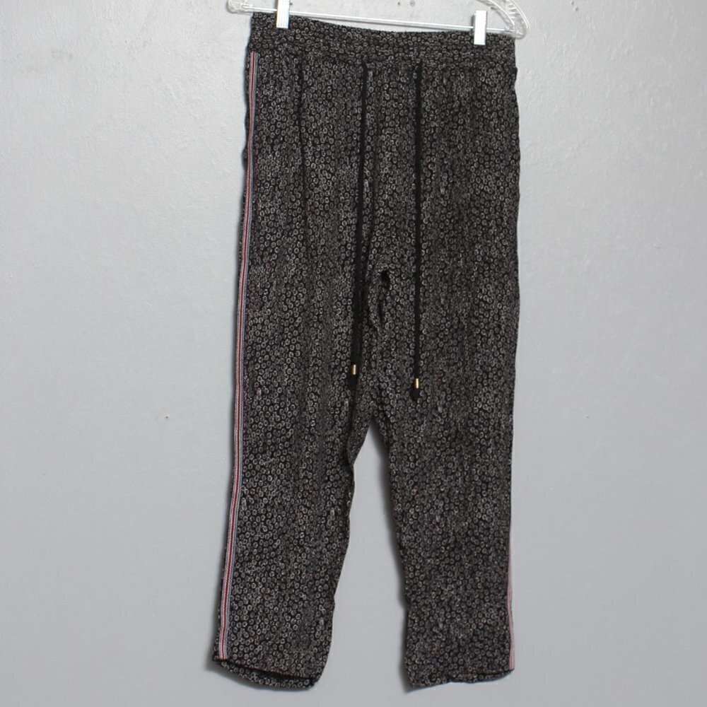 Ett:twe Anthropologie floral cropped flowy viscose pants